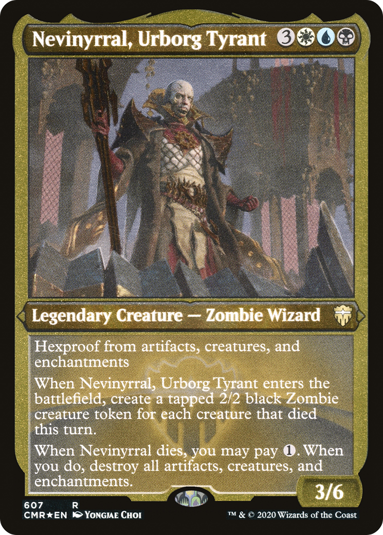 Nevinyrral, Urborg Tyrant (CMR-607) - Commander Legends Etched Foil - Premium MTG Single from Wizards of the Coast - Just $0.21! Shop now at Game Crave Tournament Store