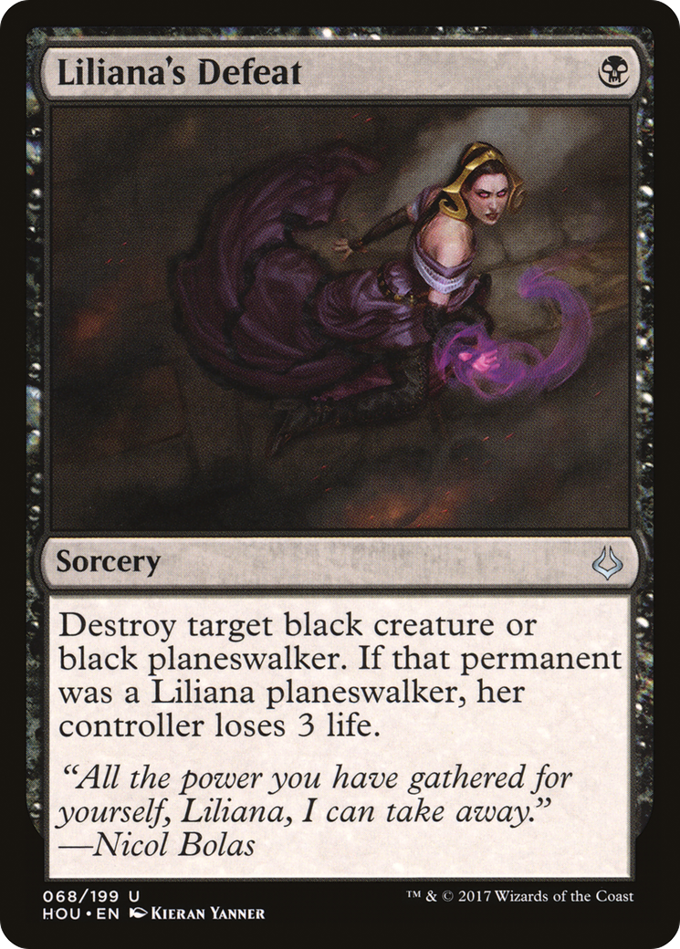 Liliana's Defeat (HOU-068) - Hour of Devastation Foil - Premium MTG Single from Wizards of the Coast - Just $0.08! Shop now at Game Crave Tournament Store