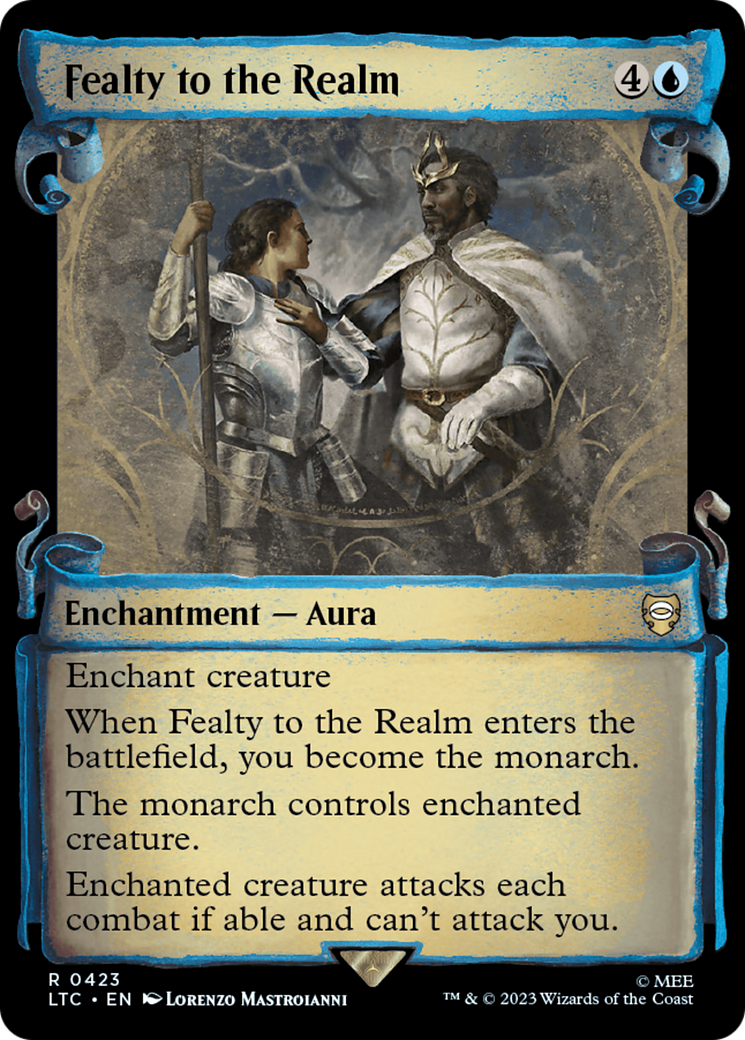 Fealty to the Realm (LTC-423) - Tales of Middle-earth Commander: (Showcase) Foil - Premium MTG Single from Wizards of the Coast - Just $0.16! Shop now at Game Crave Tournament Store