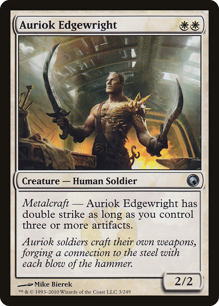 Auriok Edgewright (SOM-003) - Scars of Mirrodin - Premium MTG Single from Wizards of the Coast - Just $0.08! Shop now at Game Crave Tournament Store