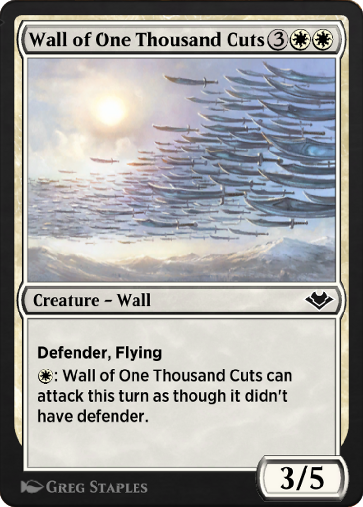 Wall of One Thousand Cuts (J21-157) - Jumpstart: Historic Horizons - Premium MTG Single from Wizards of the Coast - Just $0! Shop now at Game Crave Tournament Store