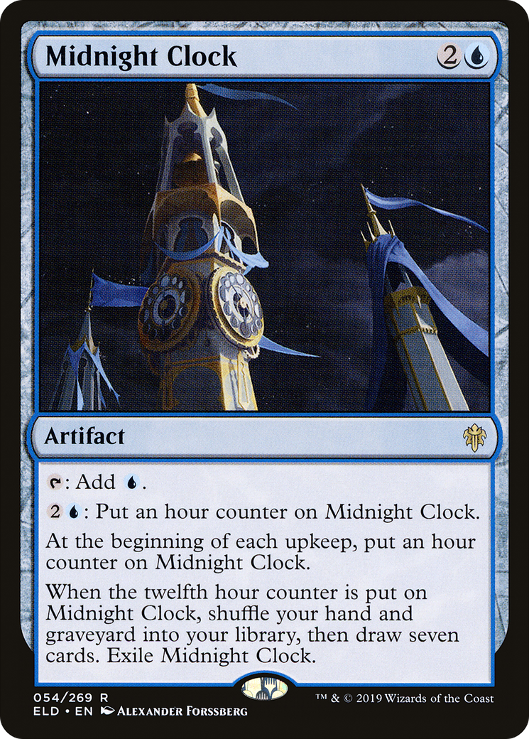 Midnight Clock (ELD-054) - Throne of Eldraine Foil - Premium MTG Single from Wizards of the Coast - Just $0.29! Shop now at Game Crave Tournament Store