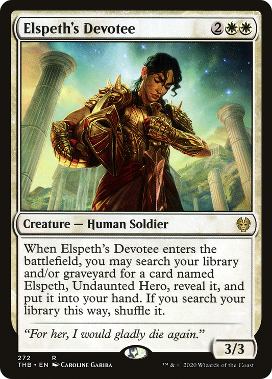 Elspeth's Devotee (THB-272) - Theros Beyond Death - Premium MTG Single from Wizards of the Coast - Just $0.08! Shop now at Game Crave Tournament Store