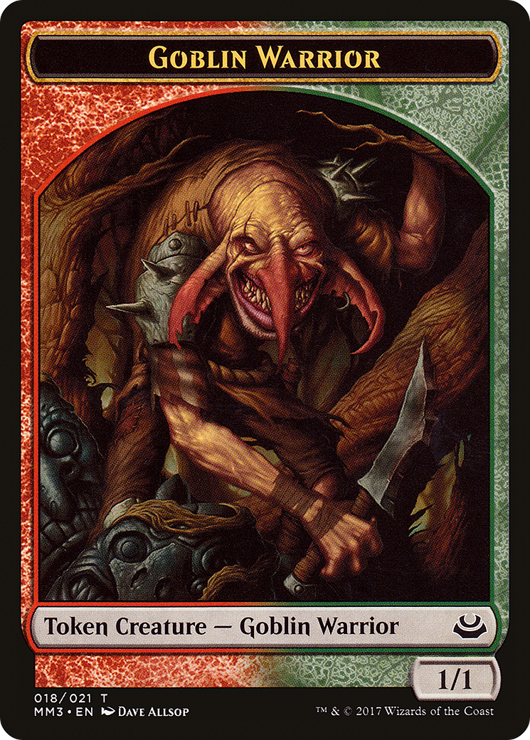Goblin Warrior (TMM3-018) - Modern Masters 2017 Tokens - Premium MTG Single from Wizards of the Coast - Just $0.09! Shop now at Game Crave Tournament Store