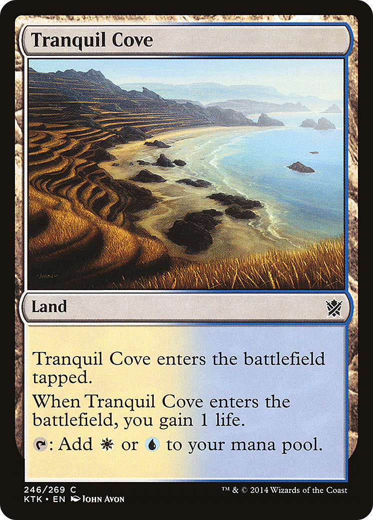 Tranquil Cove (KTK-246) - Khans of Tarkir Foil - Premium MTG Single from Wizards of the Coast - Just $0.13! Shop now at Game Crave Tournament Store