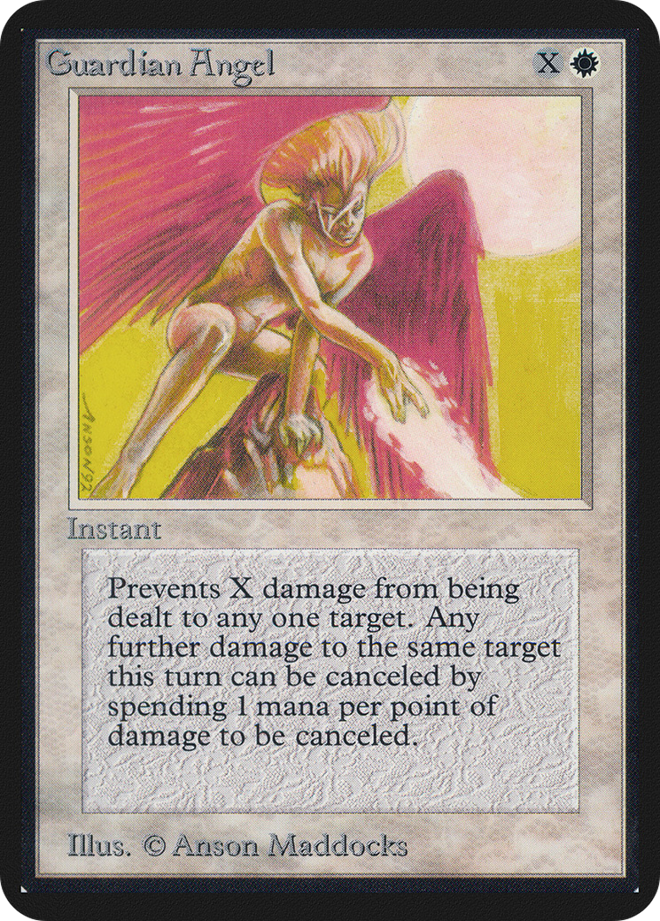 Guardian Angel (LEA-021) - Limited Edition Alpha - Premium MTG Single from Wizards of the Coast - Just $5.75! Shop now at Game Crave Tournament Store