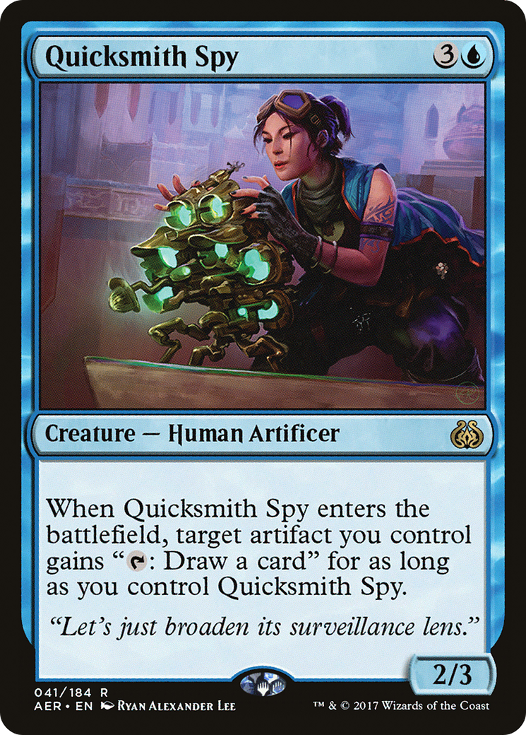 Quicksmith Spy (AER-041) - Aether Revolt Foil - Premium MTG Single from Wizards of the Coast - Just $0.09! Shop now at Game Crave Tournament Store