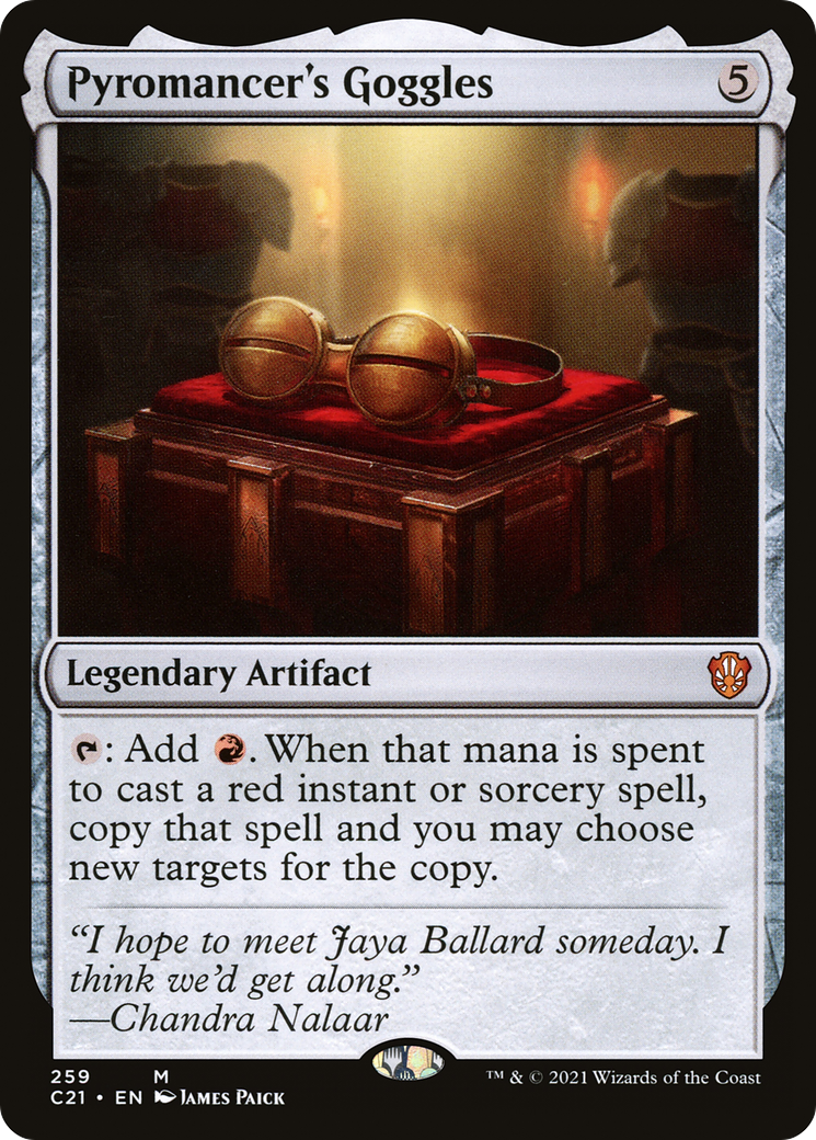 Pyromancer's Goggles (C21-259) - Commander 2021 - Premium MTG Single from Wizards of the Coast - Just $0.26! Shop now at Game Crave Tournament Store