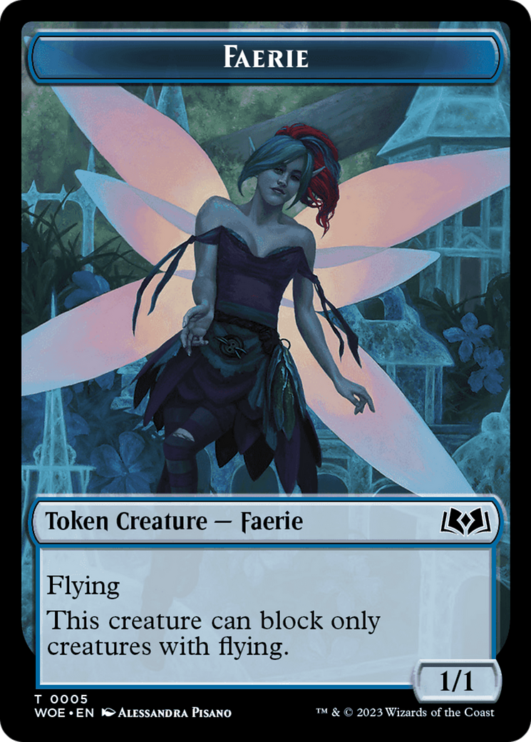 Faerie (TWOE-005) - Wilds of Eldraine Tokens Foil - Premium MTG Single from Wizards of the Coast - Just $0! Shop now at Game Crave Tournament Store