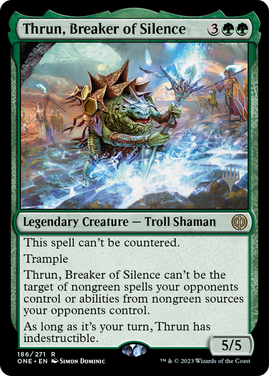 Thrun, Breaker of Silence (PONE-186P) - Phyrexia: All Will Be One Promos - Premium MTG Single from Wizards of the Coast - Just $0.09! Shop now at Game Crave Tournament Store