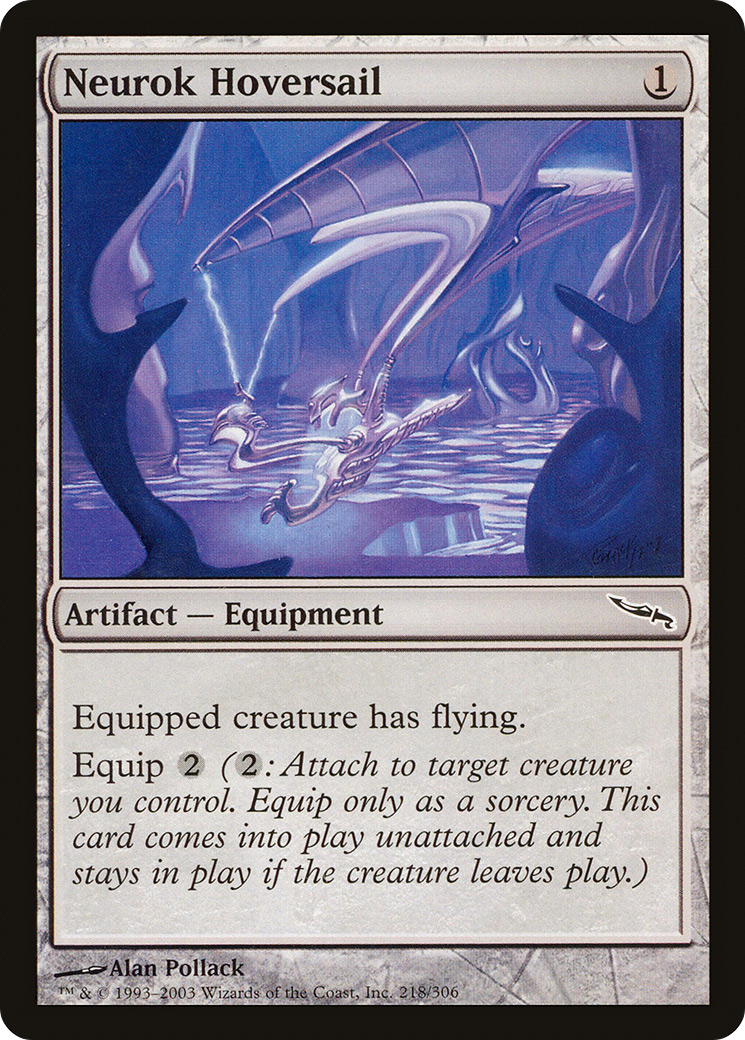 Neurok Hoversail (MRD-218) - Mirrodin Foil - Premium MTG Single from Wizards of the Coast - Just $0.13! Shop now at Game Crave Tournament Store