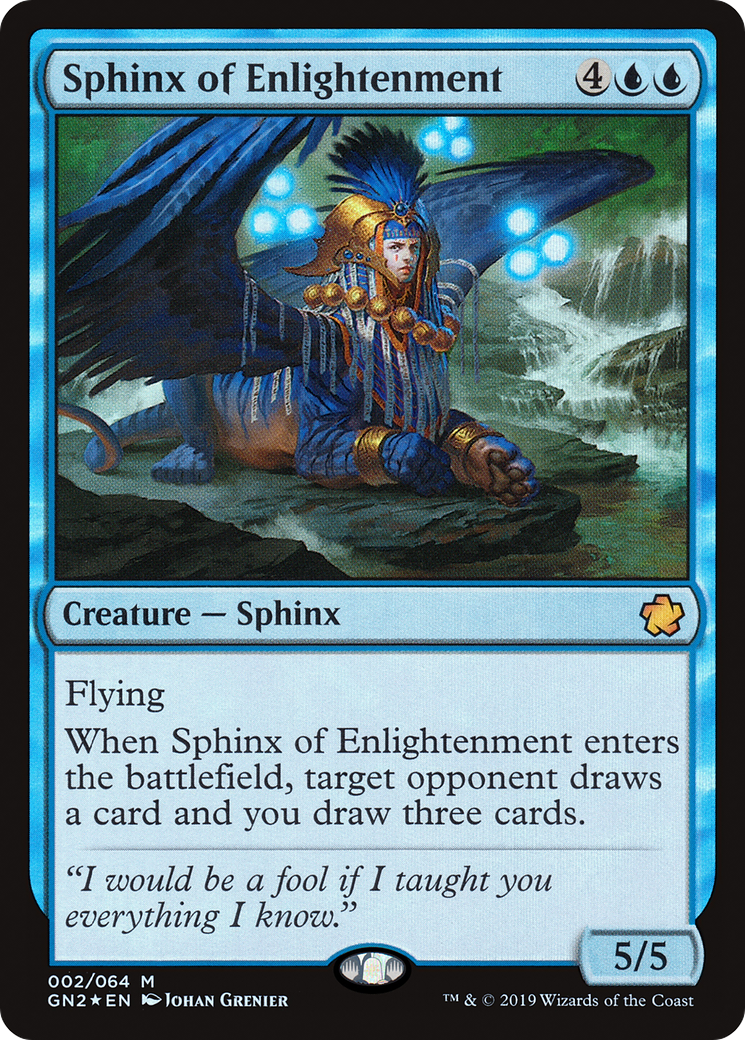 Sphinx of Enlightenment (GN2-002) - Game Night 2019 Foil - Premium MTG Single from Wizards of the Coast - Just $0.46! Shop now at Game Crave Tournament Store