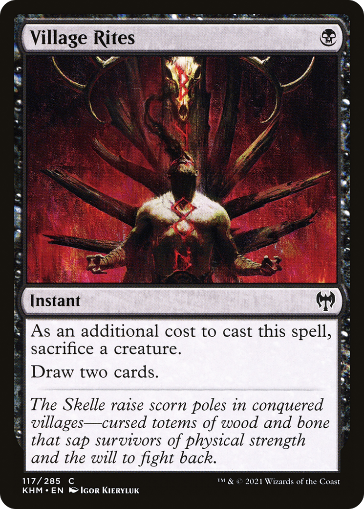 Village Rites (KHM-117) - Kaldheim - Premium MTG Single from Wizards of the Coast - Just $0.25! Shop now at Game Crave Tournament Store