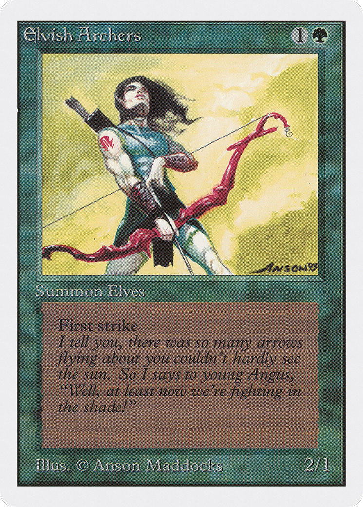 Elvish Archers (2ED-192) - Unlimited Edition - Premium MTG Single from Wizards of the Coast - Just $51.26! Shop now at Game Crave Tournament Store