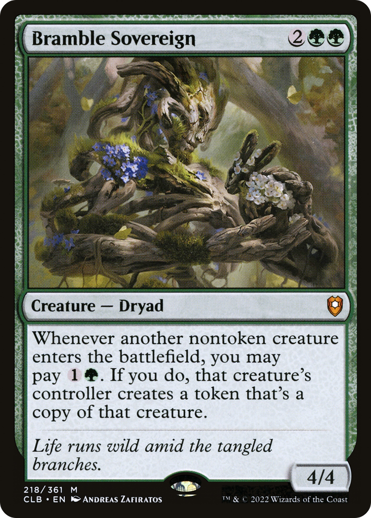 Bramble Sovereign (CLB-218) - Commander Legends: Battle for Baldur's Gate Foil - Premium MTG Single from Wizards of the Coast - Just $0.41! Shop now at Game Crave Tournament Store
