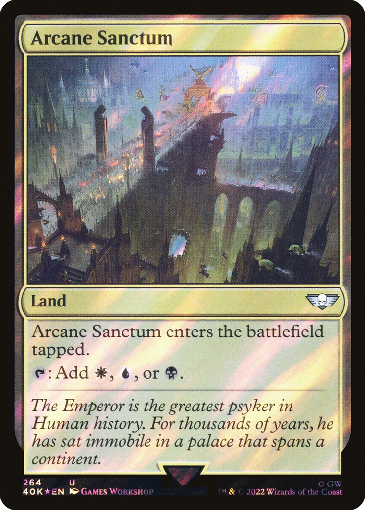 Arcane Sanctum (40K-264★) - Warhammer 40,000 Commander Foil - Premium MTG Single from Wizards of the Coast - Just $3.42! Shop now at Game Crave Tournament Store