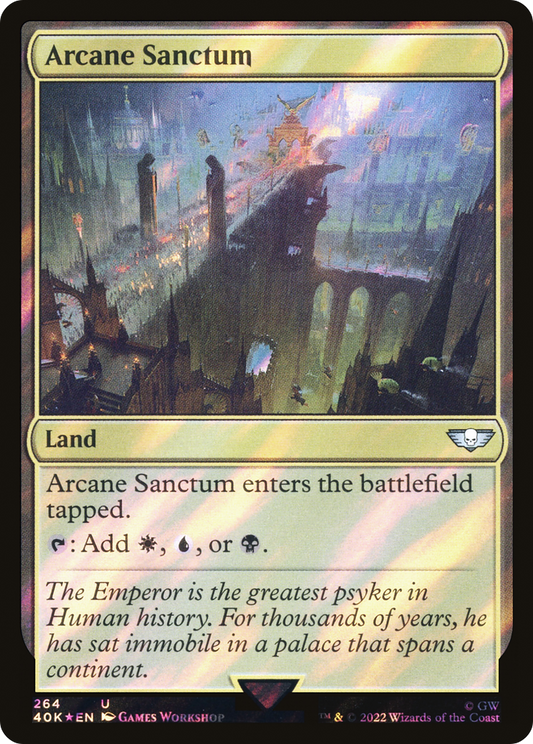 Arcane Sanctum (40K-264★) - Warhammer 40,000 Commander Foil - Premium MTG Single from Wizards of the Coast - Just $3.42! Shop now at Game Crave Tournament Store