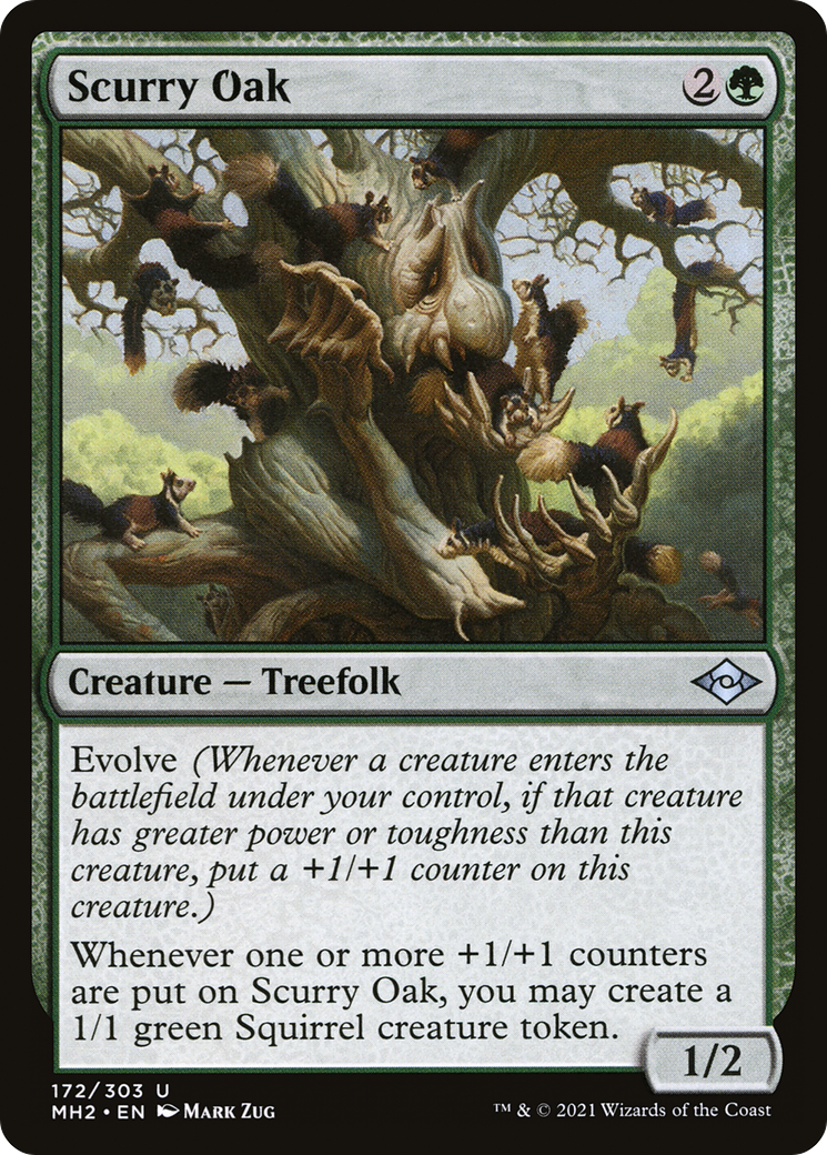 Scurry Oak (MH2-172) - Modern Horizons 2 - Premium MTG Single from Wizards of the Coast - Just $1! Shop now at Game Crave Tournament Store
