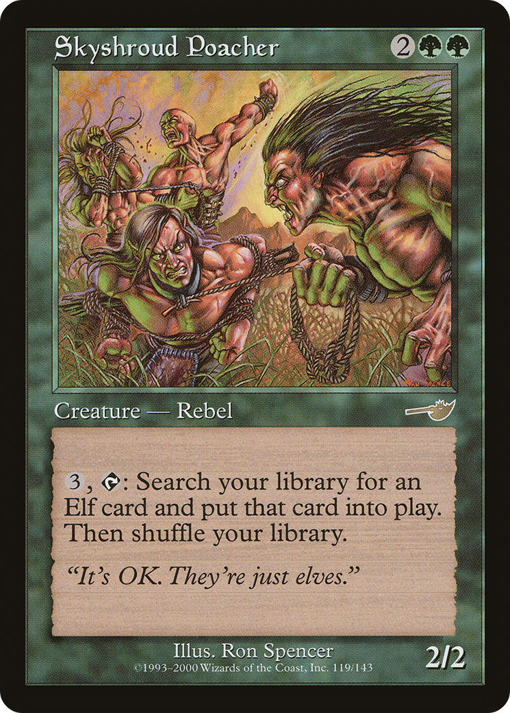 Skyshroud Poacher (NEM-119) - Nemesis - Premium MTG Single from Wizards of the Coast - Just $3.19! Shop now at Game Crave Tournament Store