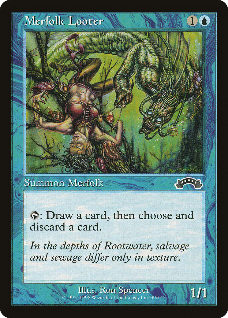 Merfolk Looter (EXO-039) - Exodus - Premium MTG Single from Wizards of the Coast - Just $0.08! Shop now at Game Crave Tournament Store