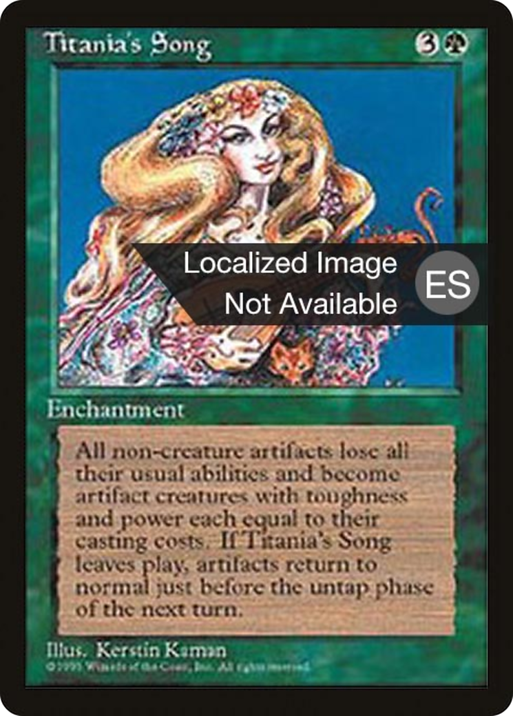 Titania's Song (4BB-276) - Fourth Edition Foreign Black Border - Premium MTG Single from Wizards of the Coast - Just $3.11! Shop now at Game Crave Tournament Store
