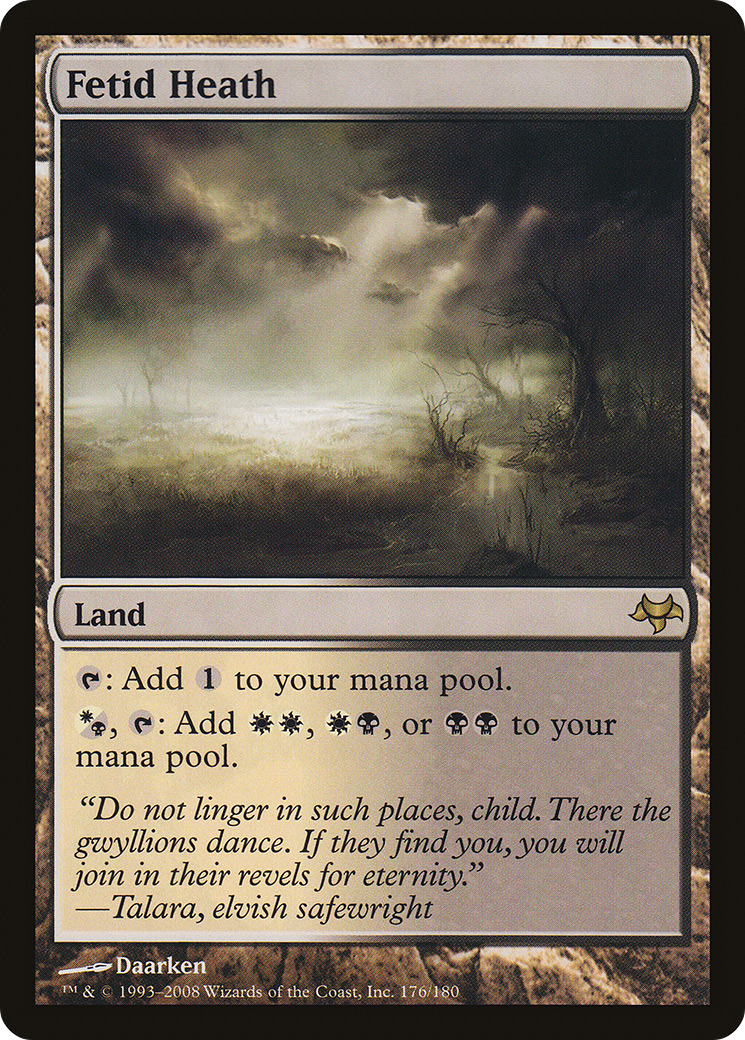 Fetid Heath (EVE-176) - Eventide Foil - Premium MTG Single from Wizards of the Coast - Just $7.20! Shop now at Game Crave Tournament Store