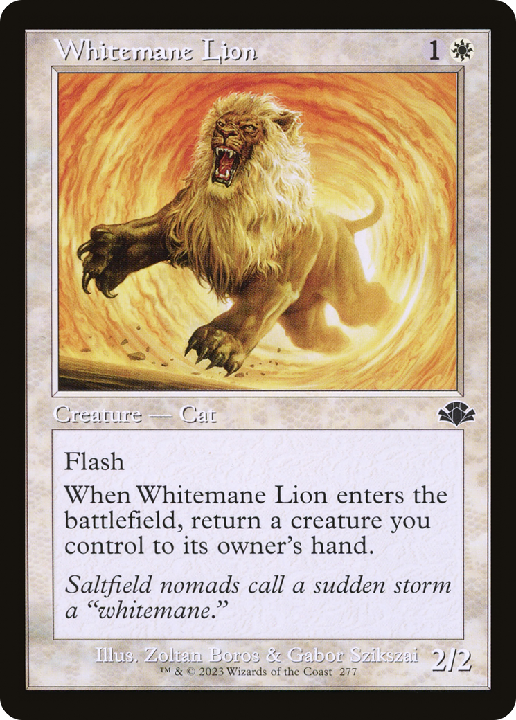 Whitemane Lion (DMR-277) - Dominaria Remastered Foil - Premium MTG Single from Wizards of the Coast - Just $0.25! Shop now at Game Crave Tournament Store