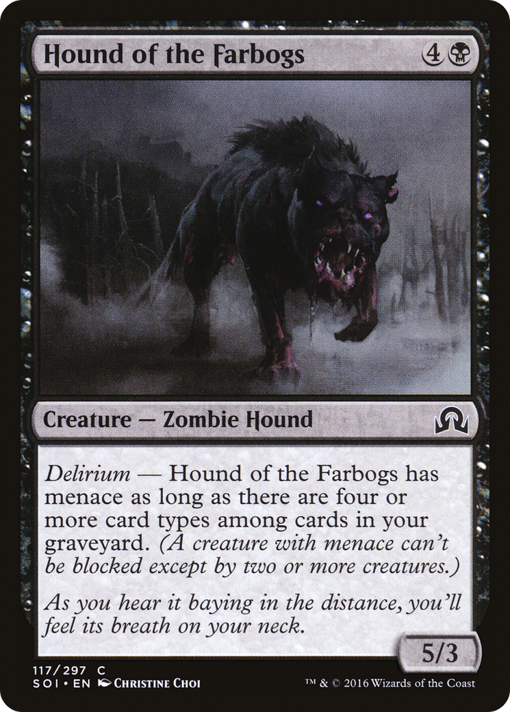 Hound of the Farbogs (SOI-117) - Shadows over Innistrad - Premium MTG Single from Wizards of the Coast - Just $0.08! Shop now at Game Crave Tournament Store