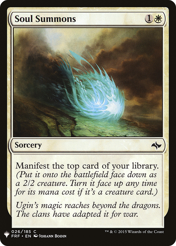 Soul Summons (MB1-240) - Mystery Booster - Premium MTG Single from Wizards of the Coast - Just $0.08! Shop now at Game Crave Tournament Store