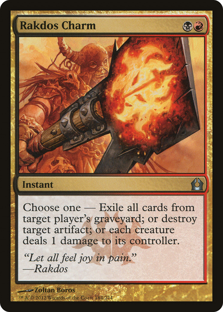 Rakdos Charm (RTR-184) - Return to Ravnica - Premium MTG Single from Wizards of the Coast - Just $0.21! Shop now at Game Crave Tournament Store