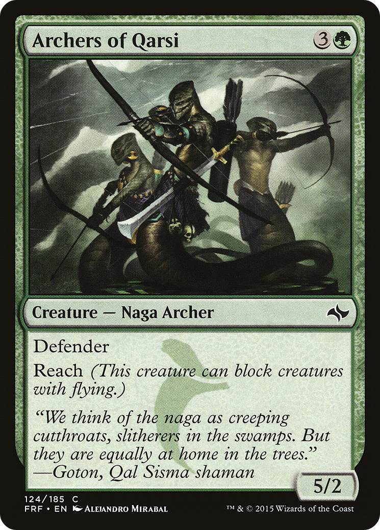 Archers of Qarsi (FRF-124) - Fate Reforged - Premium MTG Single from Wizards of the Coast - Just $0.08! Shop now at Game Crave Tournament Store