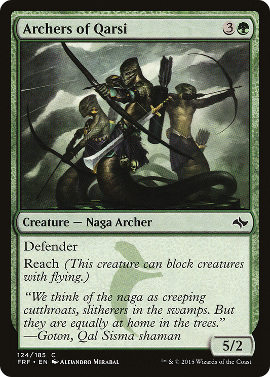 Archers of Qarsi (FRF-124) - Fate Reforged - Premium MTG Single from Wizards of the Coast - Just $0.08! Shop now at Game Crave Tournament Store
