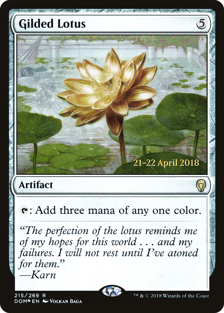 Gilded Lotus (PDOM-215S) - Dominaria Promos Foil - Premium MTG Single from Wizards of the Coast - Just $1.47! Shop now at Game Crave Tournament Store