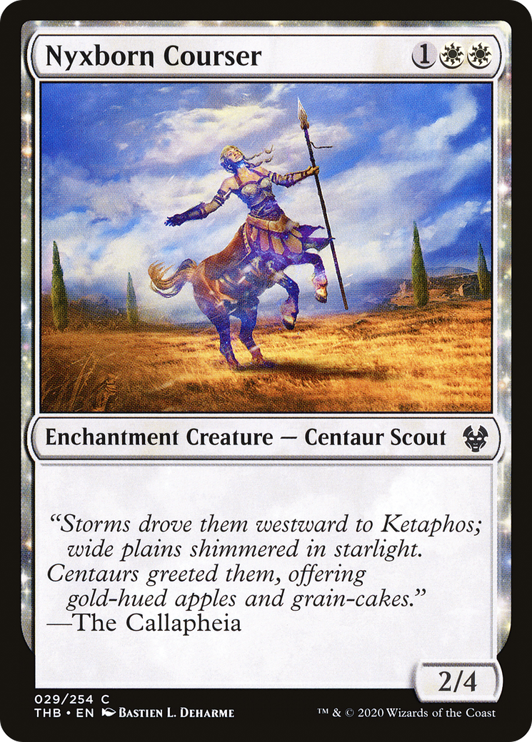 Nyxborn Courser (THB-029) - Theros Beyond Death: (nyxtouched) Foil - Premium MTG Single from Wizards of the Coast - Just $0.08! Shop now at Game Crave Tournament Store