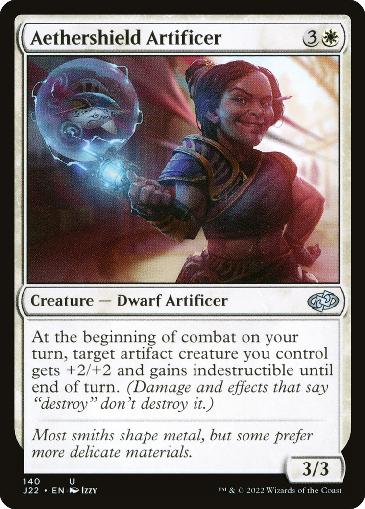 Aethershield Artificer (J22-140) - Jumpstart 2022 - Premium MTG Single from Wizards of the Coast - Just $0.08! Shop now at Game Crave Tournament Store