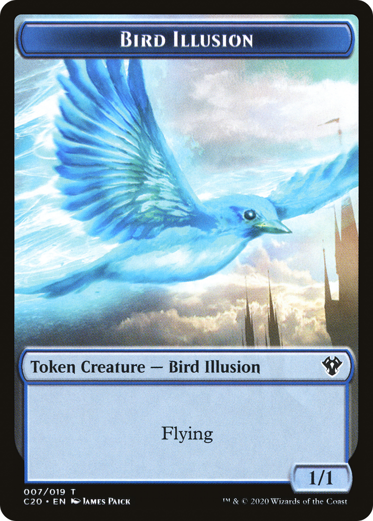 Bird Illusion (TC20-007) - Commander 2020 Tokens - Premium MTG Single from Wizards of the Coast - Just $0! Shop now at Game Crave Tournament Store
