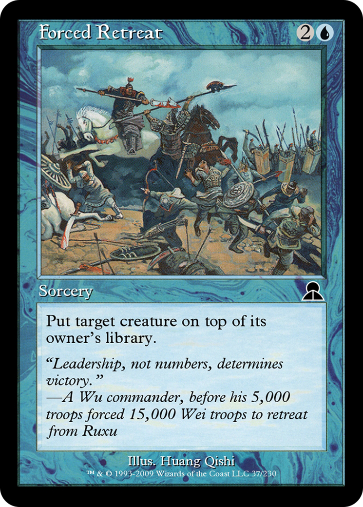 Forced Retreat (ME3-037) - Masters Edition III Foil - Premium MTG Single from Wizards of the Coast - Just $0! Shop now at Game Crave Tournament Store