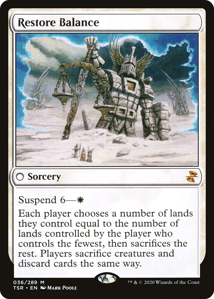 Restore Balance (TSR-036) - Time Spiral Remastered - Premium MTG Single from Wizards of the Coast - Just $0.16! Shop now at Game Crave Tournament Store