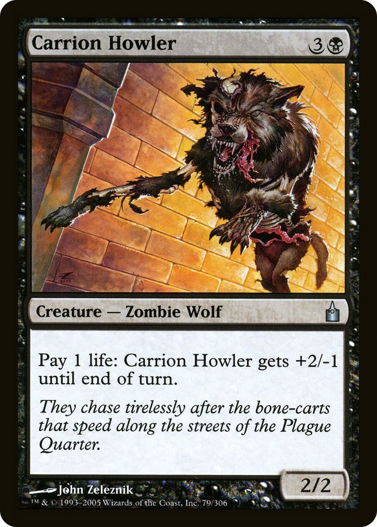 Carrion Howler (RAV-079) - Ravnica: City of Guilds - Premium MTG Single from Wizards of the Coast - Just $0.25! Shop now at Game Crave Tournament Store