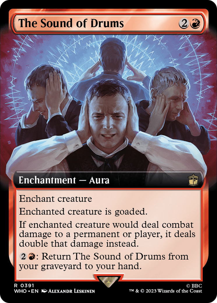 The Sound of Drums (WHO-391) - Doctor Who: (Extended Art) - Premium MTG Single from Wizards of the Coast - Just $1.22! Shop now at Game Crave Tournament Store