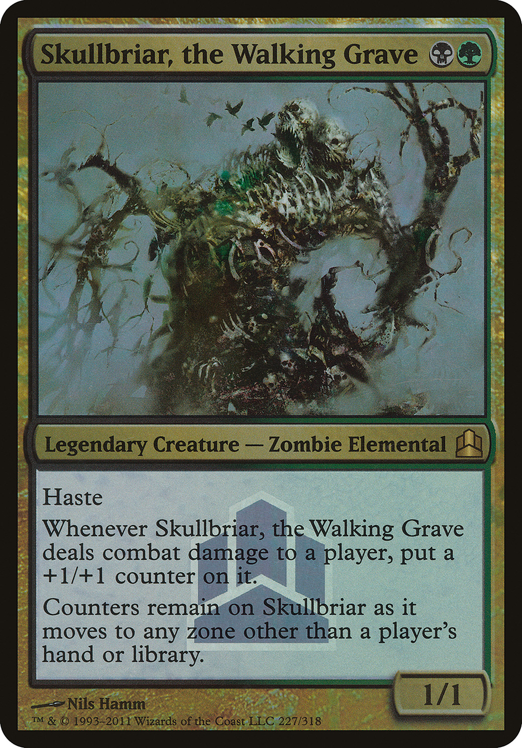 Skullbriar, the Walking Grave (PCMD-227) - Commander 2011 Launch Party Foil - Premium MTG Single from Wizards of the Coast - Just $41.14! Shop now at Game Crave Tournament Store