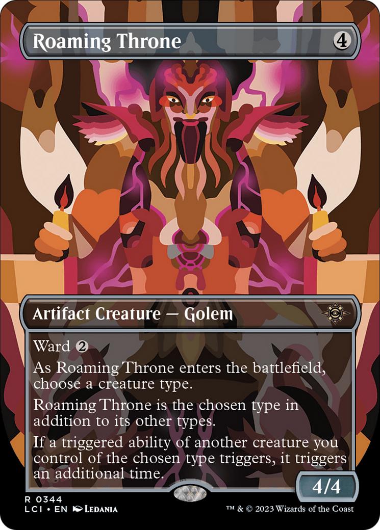 Roaming Throne (LCI-344) - The Lost Caverns of Ixalan (Borderless) - Premium MTG Single from Wizards of the Coast - Just $6.66! Shop now at Game Crave Tournament Store