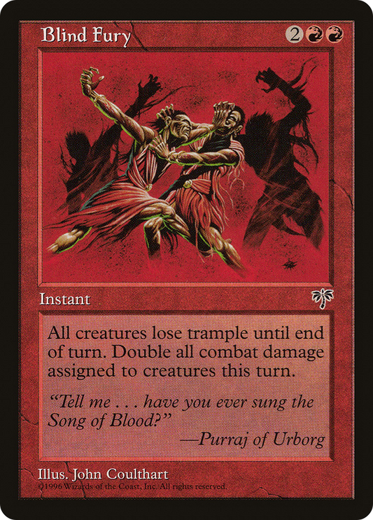 Blind Fury (MIR-158) - Mirage - Premium MTG Single from Wizards of the Coast - Just $0.25! Shop now at Game Crave Tournament Store