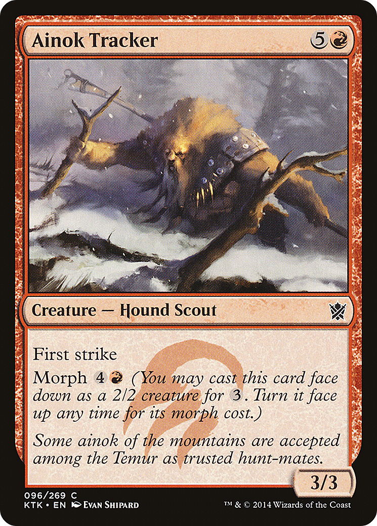 Ainok Tracker (KTK-096) - Khans of Tarkir - Premium MTG Single from Wizards of the Coast - Just $0.08! Shop now at Game Crave Tournament Store
