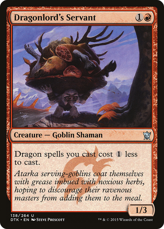 Dragonlord's Servant (DTK-138) - Dragons of Tarkir - Premium MTG Single from Wizards of the Coast - Just $0.28! Shop now at Game Crave Tournament Store