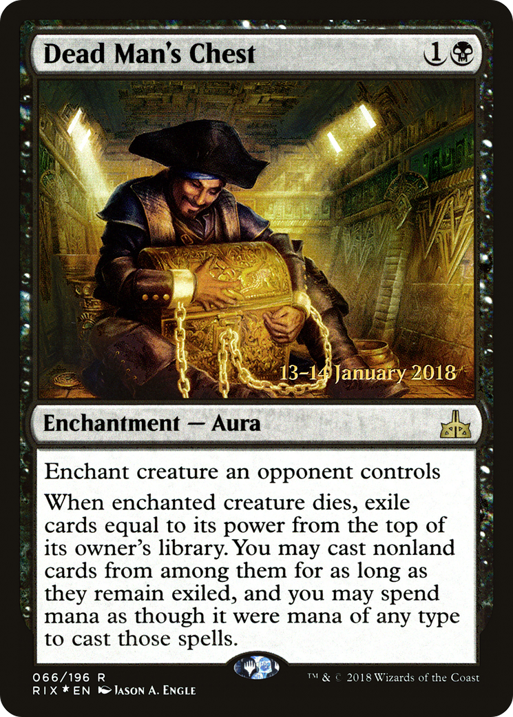 Dead Man's Chest (PRIX-66S) - Rivals of Ixalan Promos Foil - Premium MTG Single from Wizards of the Coast - Just $1.14! Shop now at Game Crave Tournament Store