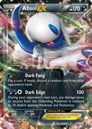 Absol-EX XY62/211 - XY Black Star Promos Holofoil - Premium Pokemon Single from Nintendo - Just $2.33! Shop now at Game Crave Tournament Store