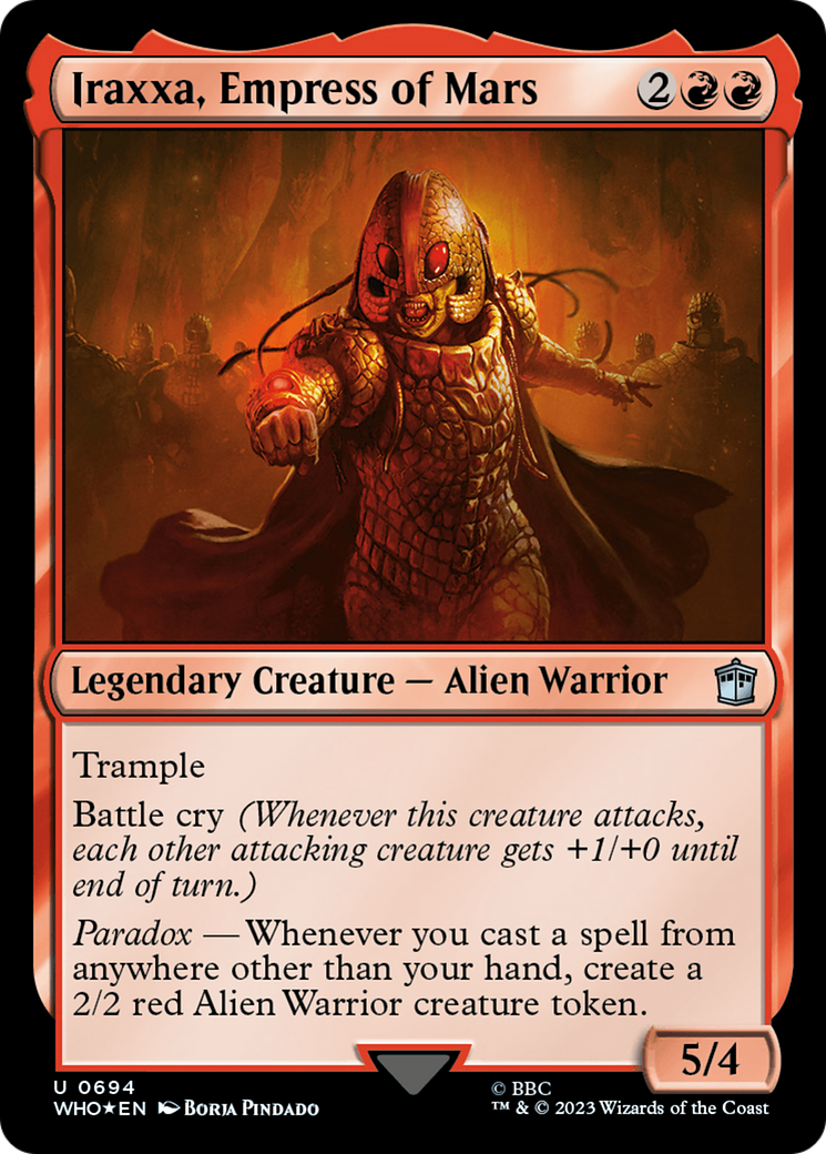 Iraxxa, Empress of Mars (WHO-694) - Doctor Who Foil - Premium MTG Single from Wizards of the Coast - Just $2.18! Shop now at Game Crave Tournament Store