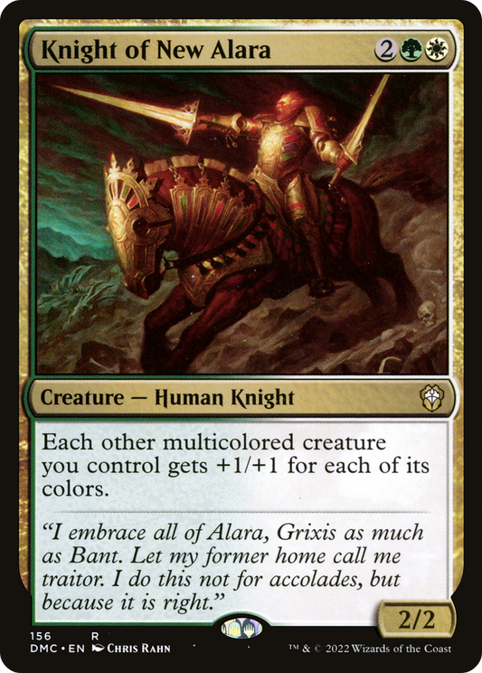 Knight of New Alara (DMC-156) - Dominaria United Commander - Premium MTG Single from Wizards of the Coast - Just $0.08! Shop now at Game Crave Tournament Store