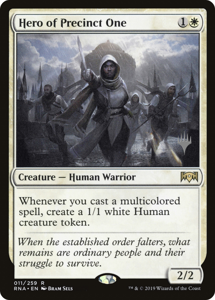 Hero of Precinct One (PRNA-11P) - Ravnica Allegiance Promos Foil - Premium MTG Single from Wizards of the Coast - Just $0.29! Shop now at Game Crave Tournament Store